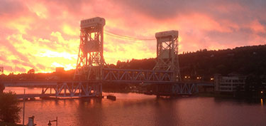 photo of canal bridge - links to news page