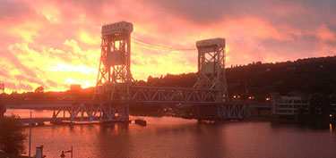 photo of canal bridge - links to news page